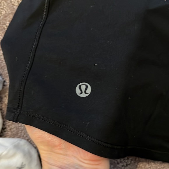 Black Lululemon workout top. Black and Sz 8 - Picture 3 of 5